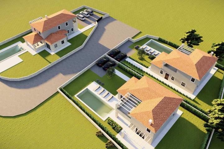 Istra, Višnjan - građevinsko zemljište 659 m2 sa predivnim pogledom na more