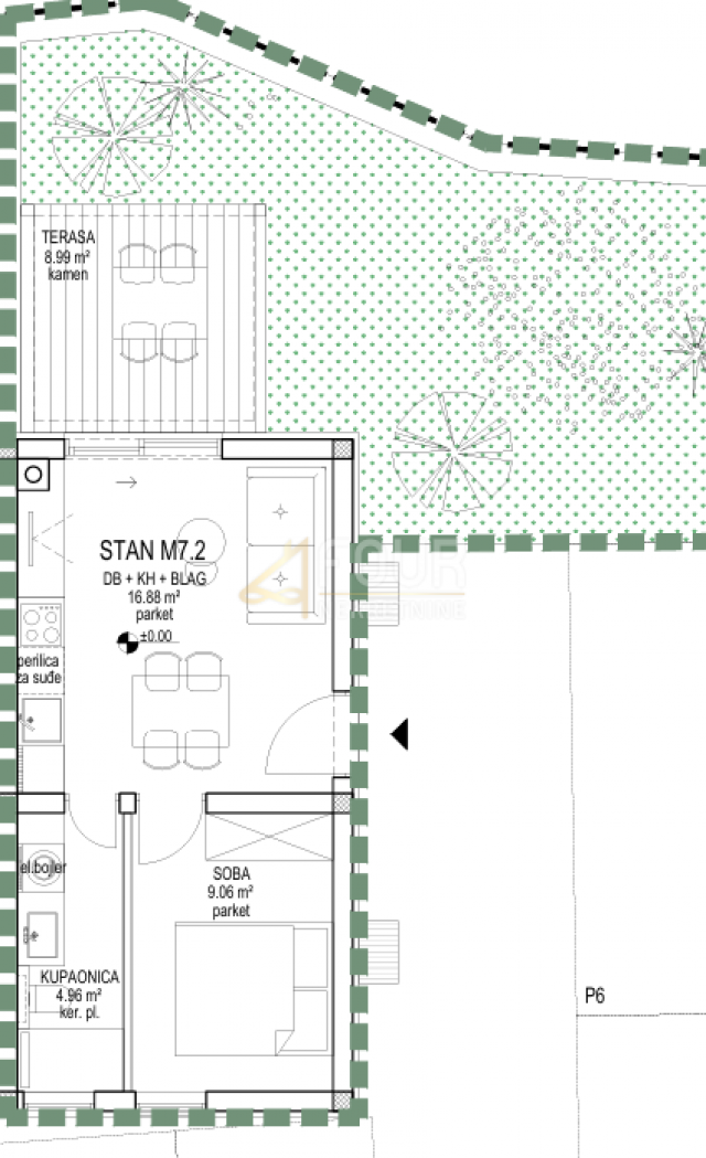 Wohnung Cres, 48,09m2