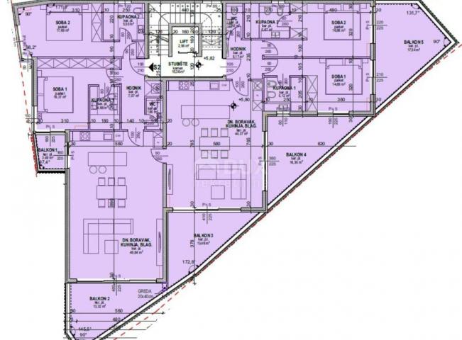 OPATIJA, ZENTRUM - geräumige Wohnung in einem neuen Gebäude mit Meerblick, Gemeinschaftspool, Garage