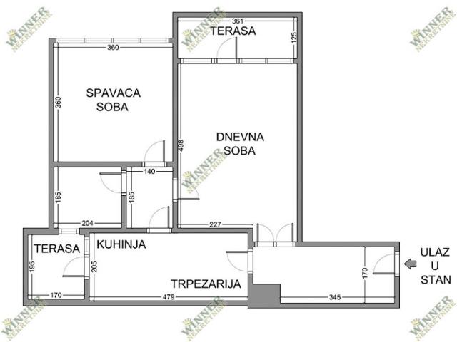 Prodaja Stan Zemun Sava Kovacevic 61m2 2. 0 ID#1330