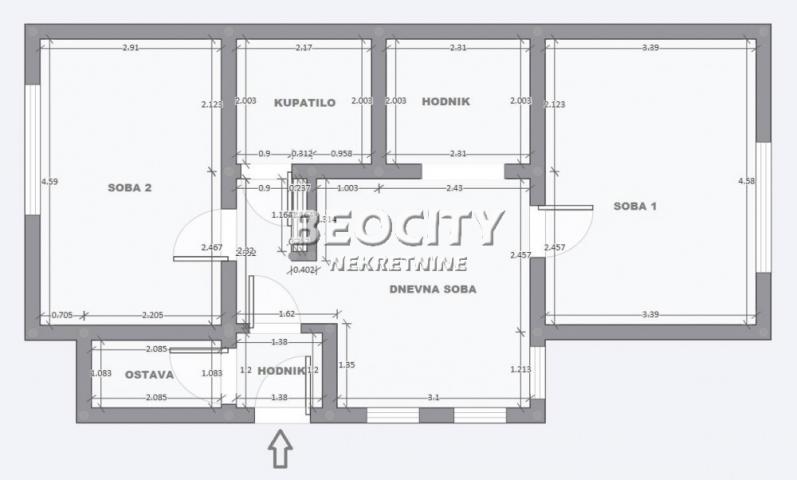 Voždovac, Jajinci, Dr Mile Bošković, 2. 0, 56m2, 65000EUR