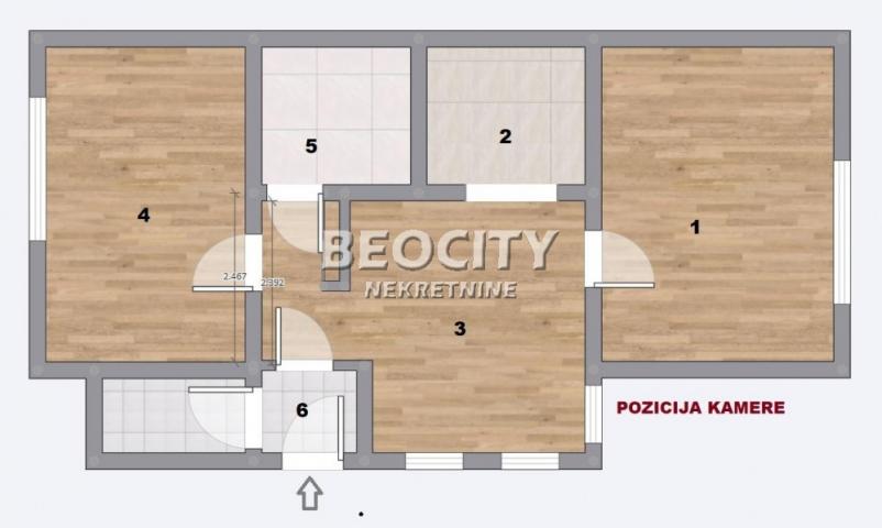 Voždovac, Jajinci, Dr Mile Bošković, 2. 0, 56m2, 65000EUR