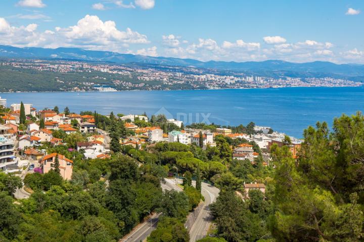 OPATIJA, CENTAR - odličan penthouse u novogradnji s pogledom na more, zajednički bazen, garaža 