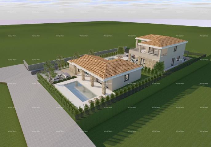 Building land Sale of construction land with a project, Bibići.