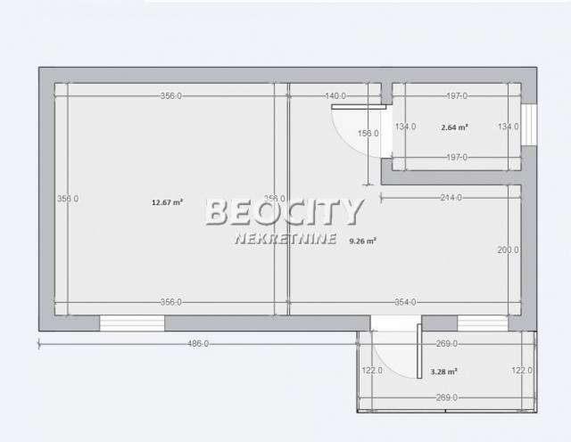 Zvezdara, Vukov Spomenik, Ruzveltova, 1. 0, 28m2, 99500EUR