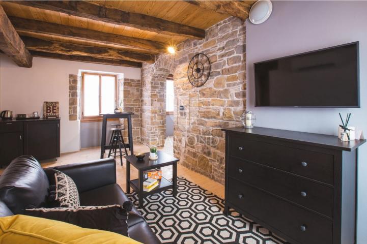 Istria, Oprtalj - House with 3 Apartments and Business Space