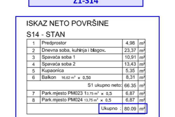 Pula, Veli Vrh - NOVOGRADNJA 2SS sa liftom i garažnim PM