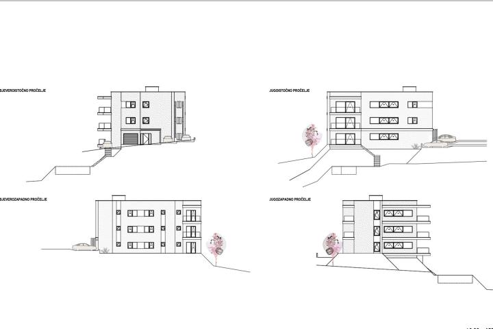 Opatija, Pobri, građevinsko zemljište površine 1365m2 s idejnim projektom