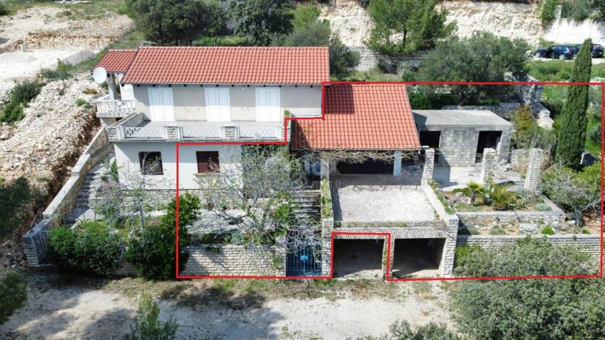 ZADAR, POSEDARJE - Schönes Reihenhaus, 1. Reihe zum Meer