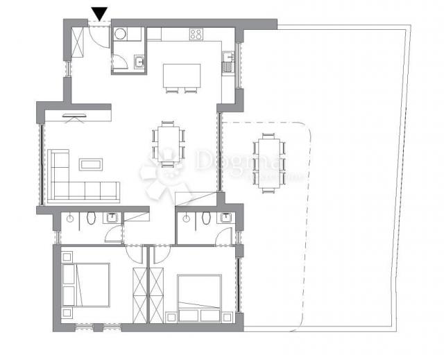 Wohnung Rovinj, 90m2