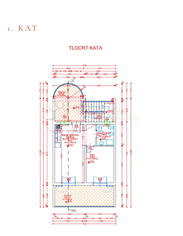 Wohnung Medulin, 70,42m2