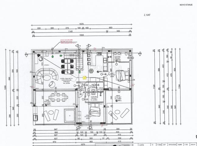 Wohnung Drage, Pakoštane, 68m2