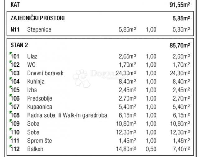 Flat Centar, Samobor, 98,54m2