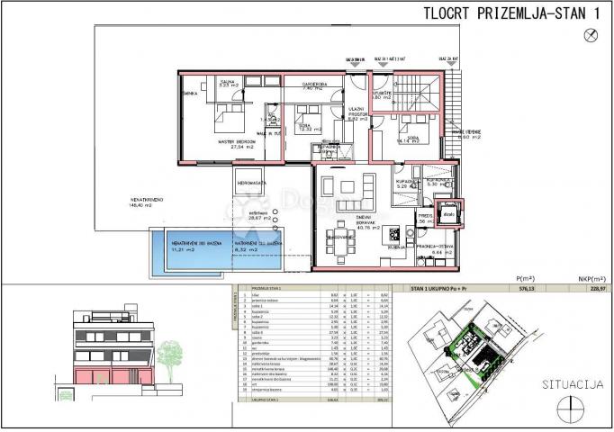 Apartment Kožino, Zadar - Okolica, 513,47m2