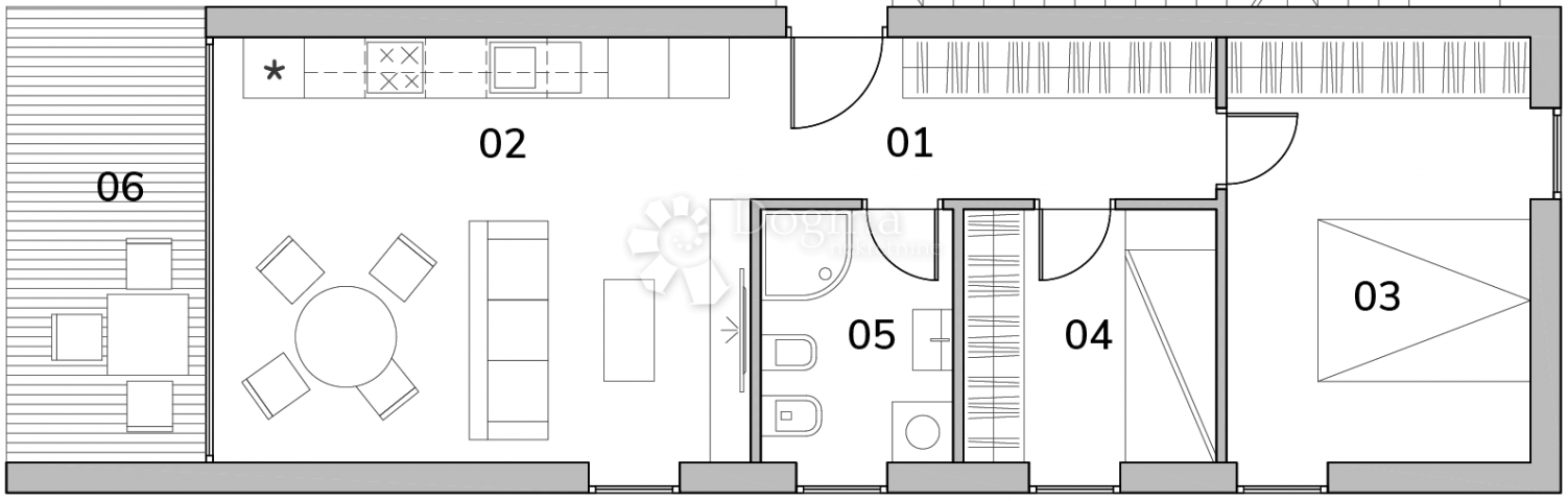 Apartment Karigador, Brtonigla, 116m2