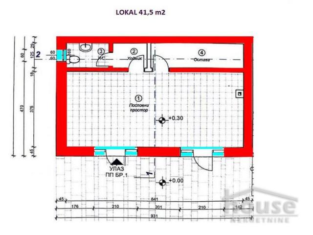 Lokal NOVI SAD, TELEP, kv: 42, € 87550, ID: 8091704