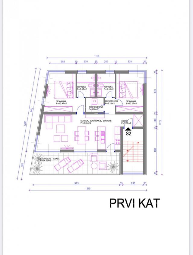 Building land Mukalba Medulin, land with a building permit for the construction of a residential bui