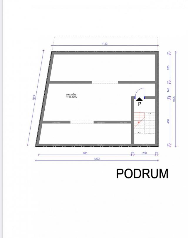 Building land Mukalba Medulin, land with a building permit for the construction of a residential bui