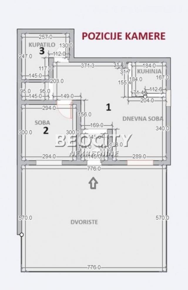 Čukarica, Bele vode, Palisadska 2. deo, 2. 0, 45m2, 72000EUR Povoljno 