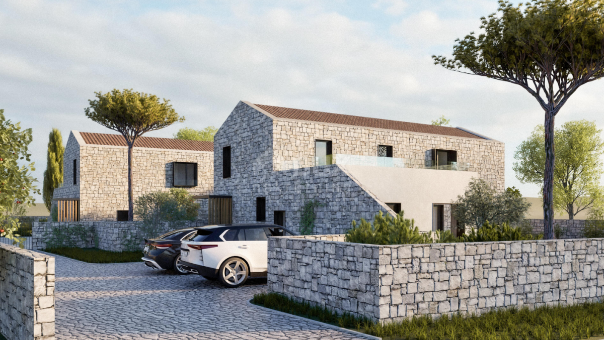 ISTRIA, BARBAN - Land with a project for 2 villas with swimming pools