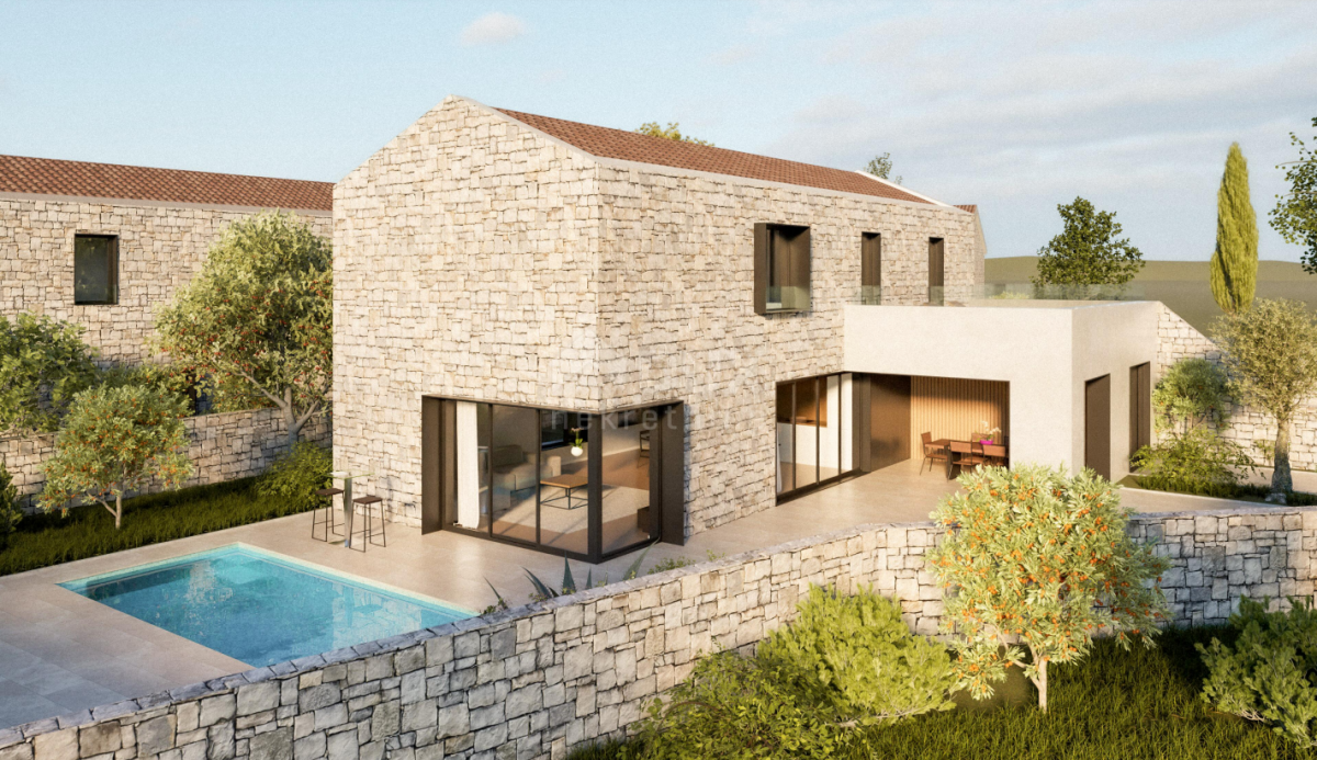 ISTRIA, BARBAN - Land with a project for 2 villas with swimming pools