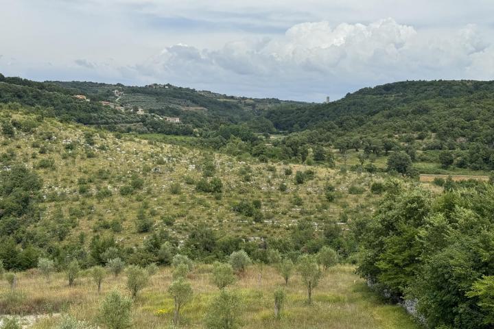 Istra, Buje, Moderna dvojna kuća s prekrasnim pogledom na Momjan 