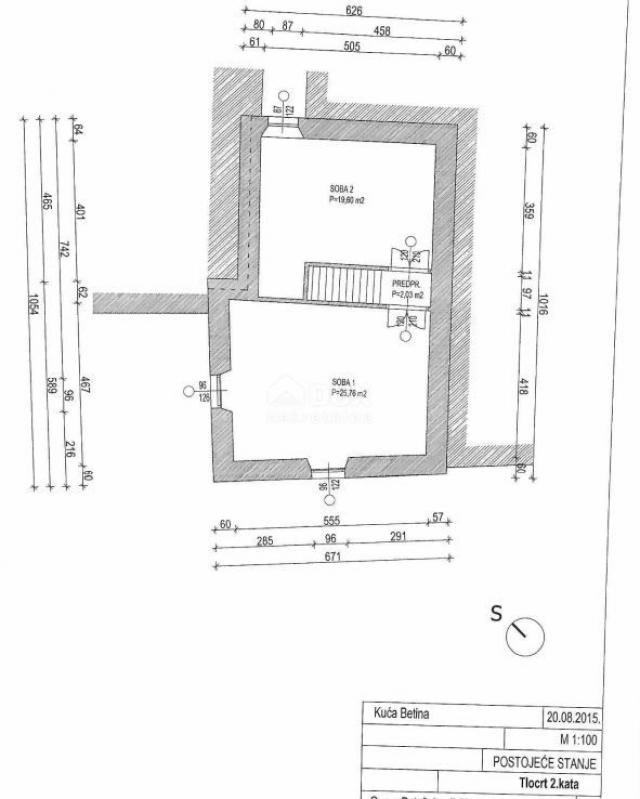 BETINA, MURTER - Rustikalna kamena kuća za renovaciju