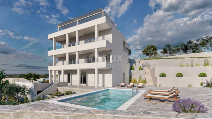 OPATIJA, BREGI - Erdgeschosswohnung 70m2 mit Panoramablick auf das Meer und Schwimmbad + Garten 150m