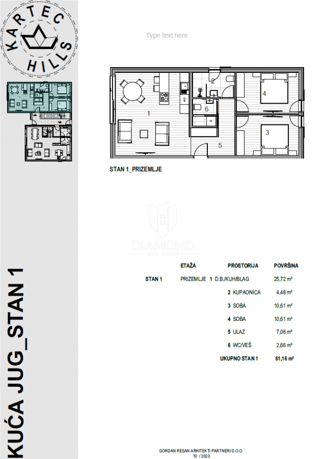 Apartment  Krk, 79,21m2