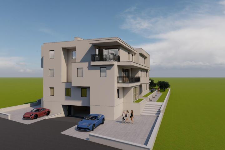 Istra, Umag, Dvosoban stan na prvom katu NKP 63. 25 m2, 400 m od mora 