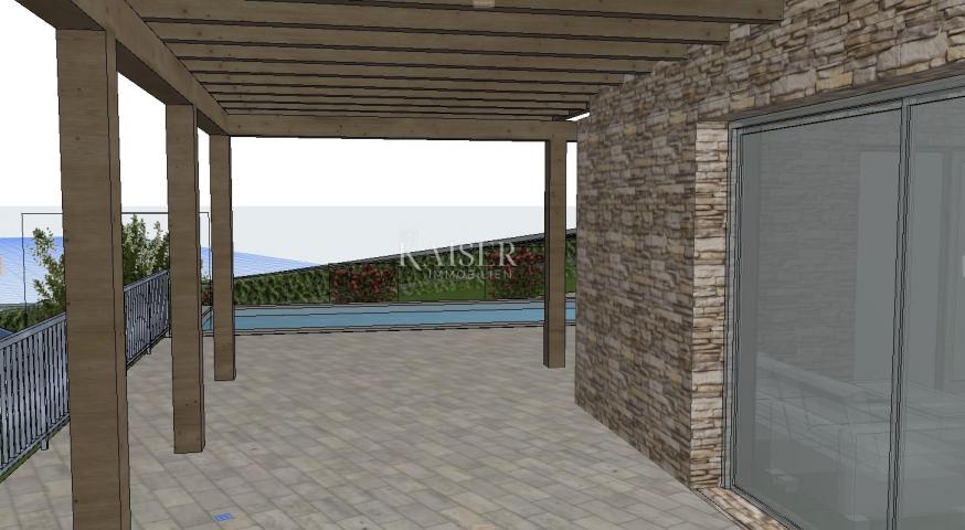 Istria, Motovun - Villa with a view of Motovun under construction and