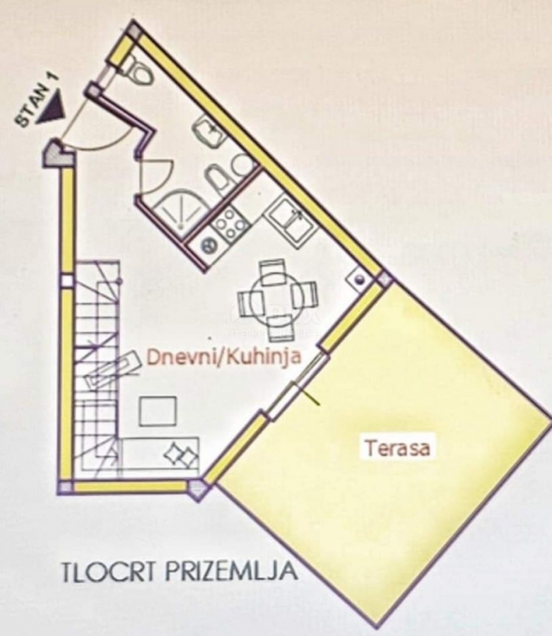 ISTRA, PULA - Dvoetažni dvosobni  stan u novogradnji na top lokaciji