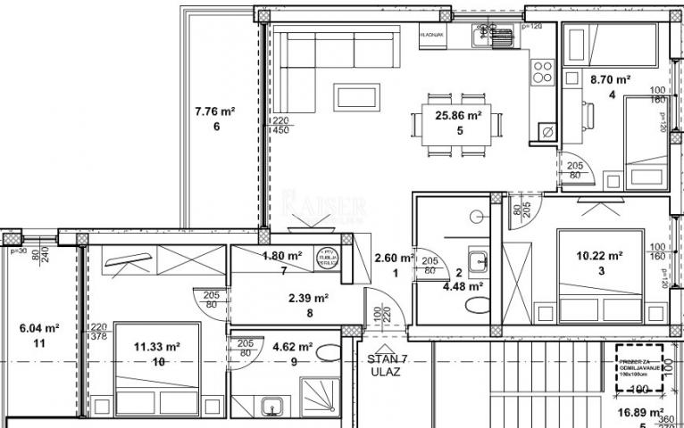 Žminj - new building, 3 bedrooms, 80 m2