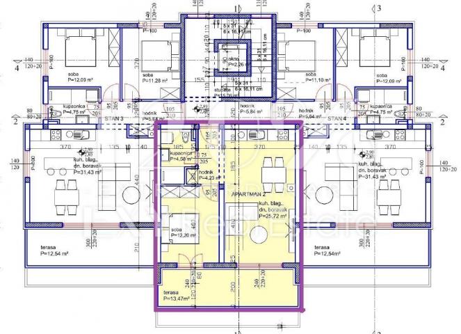 Wohnung Turanj, Sveti Filip I Jakov, 65,23m2