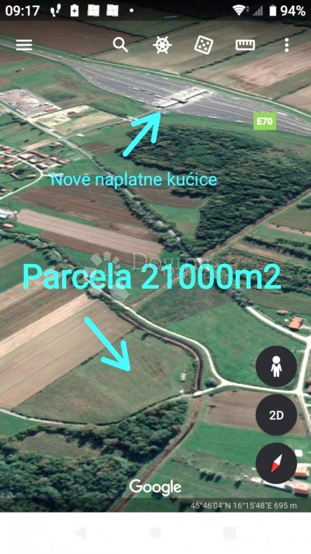 Grundstück Črnec Dugoselski, Rugvica, 21.000m2