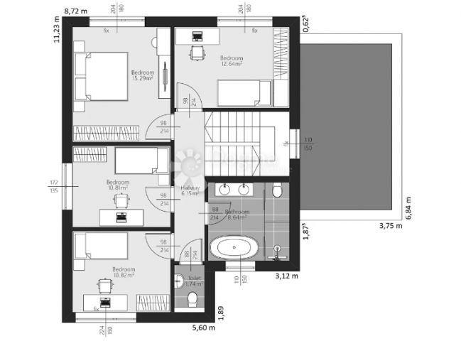 Land Medulin, 748m2