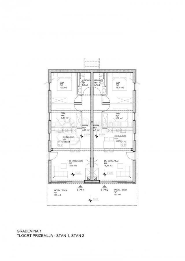 Wohnung Pag, 99,45m2