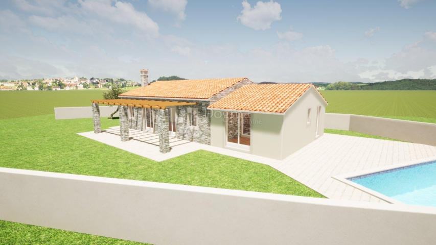 RARE OFFER! Detached Istrian house in the initial stage of reconstruction