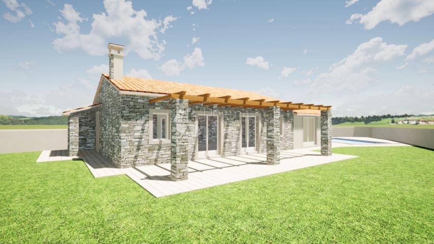 RARE OFFER! Detached Istrian house in the initial stage of reconstruction