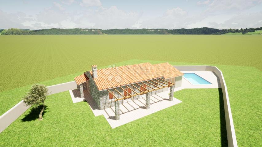 RARE OFFER! Detached Istrian house in the initial stage of reconstruction