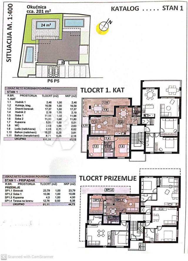 Apartment Malinska, Malinska-Dubašnica, 121m2