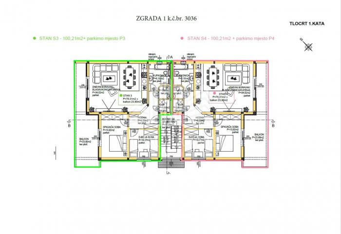 Flat Privlaka, 100,21m2