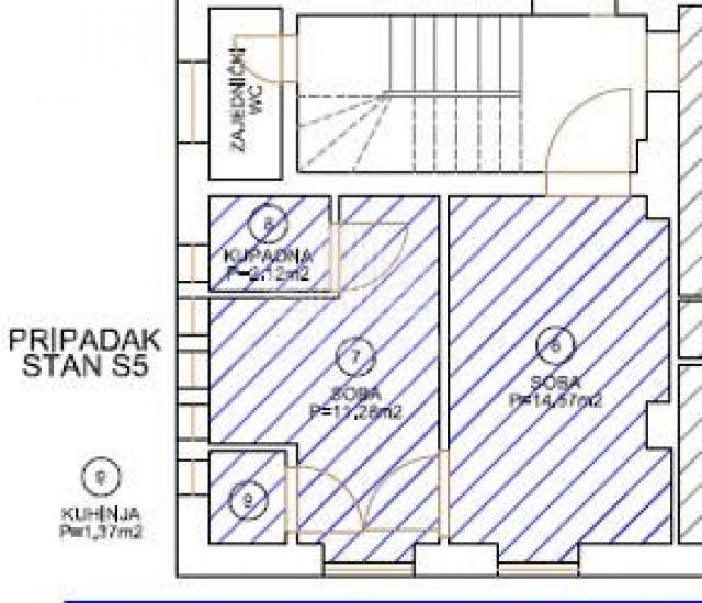 ČETVEROSOBAN STAN 79. 66 m2, TUŠKANAC, CENTAR