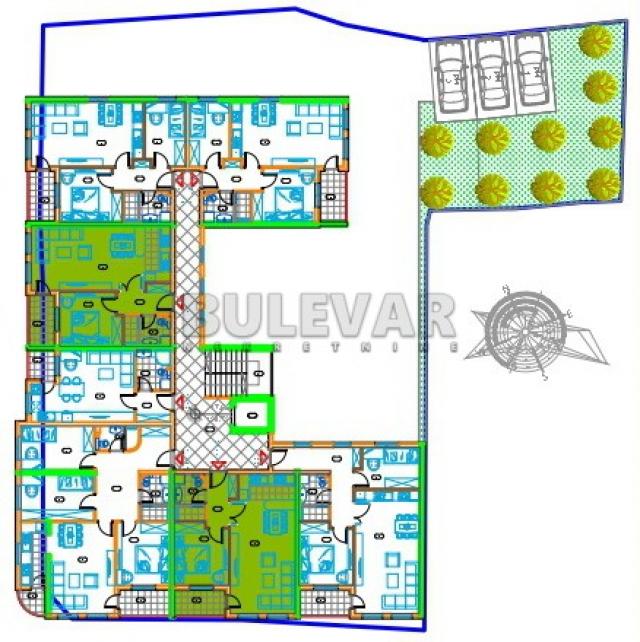 NOVOGRADNJA, CENTAR, DVOSOBAN, PDV, PARKING