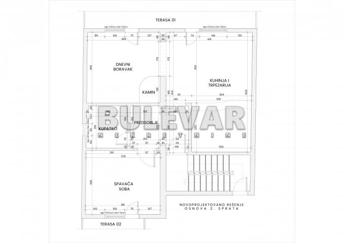 Palilula, novogradnja, 90m2, II. sprat, etažno grejanje