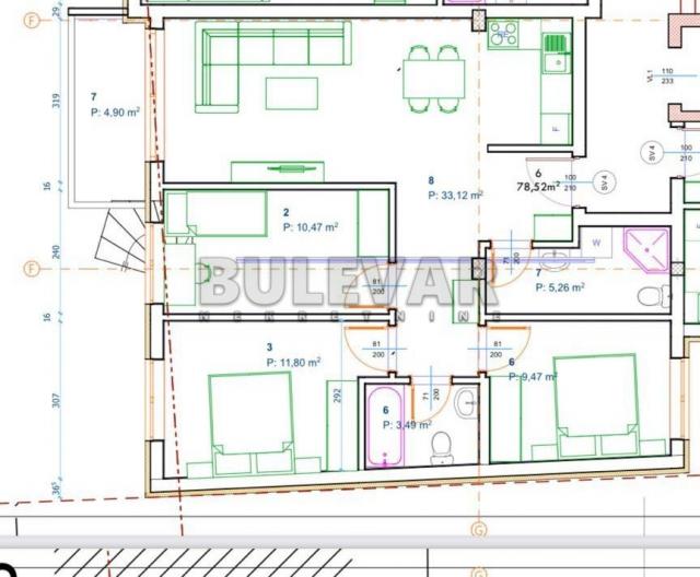 Stan novogradnja odlična lokacija 78 m2