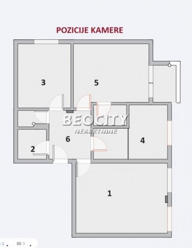 Voždovac, Šumice, Splitska, 3. 5, 78m2, 212000EUR