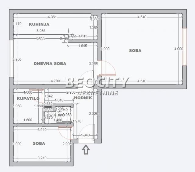 Zvezdara, Mirijevo, Zorana Radmilovića, 2. 5, 54m2, 110000EUR