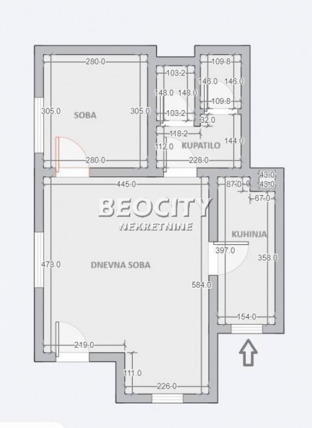 Čukarica, Filmski grad, Arčibalda Rajsa, 2. 0, 45m2, 98100EUR