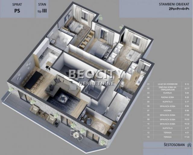 Vračar, Južni bulevar, , 6. 0, 158m2, 415000EUR